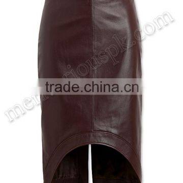 Women Stylish Fashion Leather Pencil Skirts