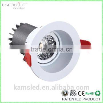 Dimmable LED Downlights Black/white housing with warm white 2700-3000k,3" Recessed Spot Light