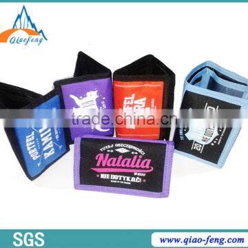 cheap factory price 300D polyester wallet promotional kids wallets