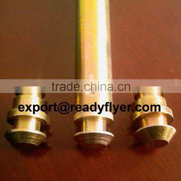 Hollow axle for garbage container