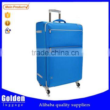 Sky blue color travel luggage bags