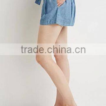 2015 Hot-selling China Wholesale Designs Fashion Denim Paper Bag Shorts for Women photo-3