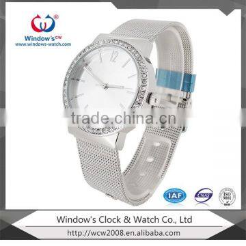 fashion mens watch custom quartz watch mesh watch