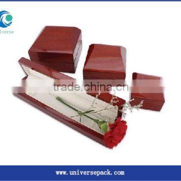 Wooden Box Painted Red Simple Design Style Packing Wholesale Made Boxes Sale