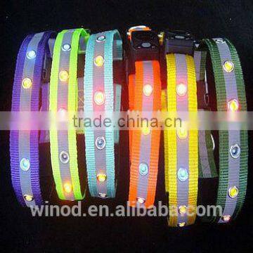 Christmas LED flashing dog collar,dog leash collar