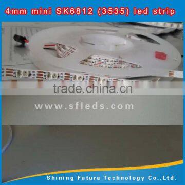 flexible rgb led strip 4mm PCB with smd 3535 rgb waterproof sk6812 mini led strip                        
                                                Quality Choice