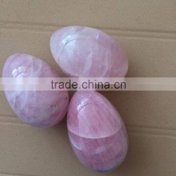 Petite High Quality Rose Crystal Eggs Ornaments For Sale