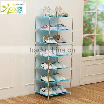 Corner stackable shoe rack