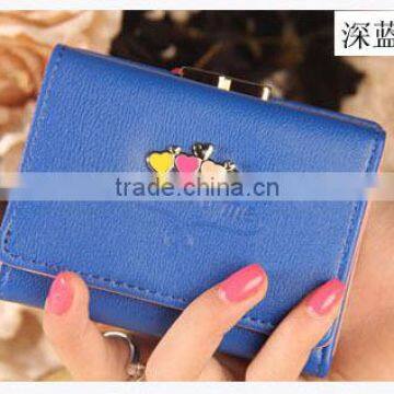 The New Miss Leather Short Wallet,cute PU Wallet for Girl