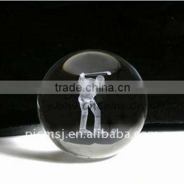 k9 crystal ball with 3d laser engraving for promotion