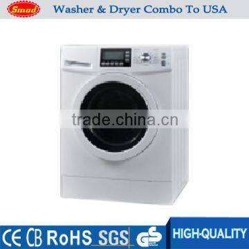 7kg LCD display all in one washer and dryer machine with ETL