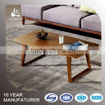 Korean modern design wooden tea table with square shape