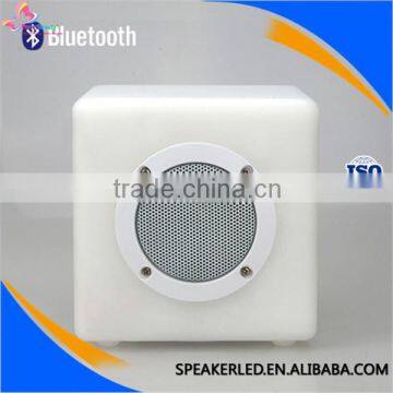 2015 professional bluetooth flash light speaker portable cube speakers with remote control