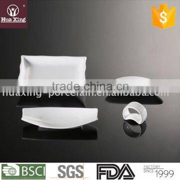 H6054 wholesale oem factory white porcelain square dishes 5 inch