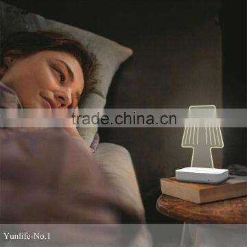 Healthy green romantic aroma night light used in bedroom