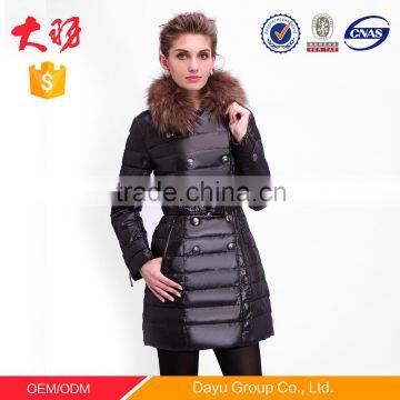 Double-breasted windbreaker jacket long coat women wear winter coat jacket women