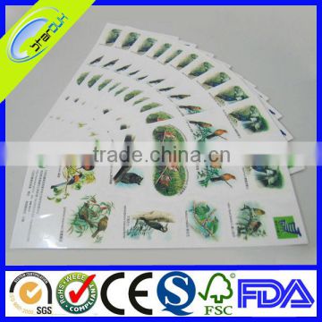 hot sell custom sticker, self adhesive label stickers