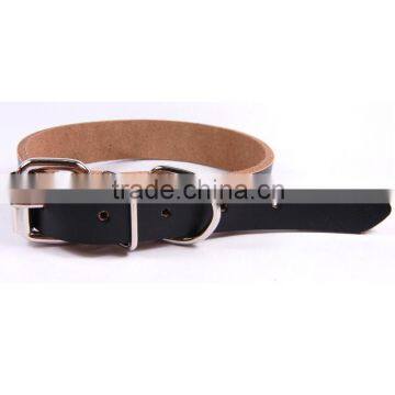 New Pet Puppy Cat Black Leather Dog Collars With Different Sizes