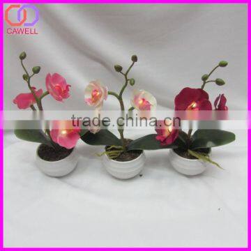 2015 new artifiical orchid led flower vase light