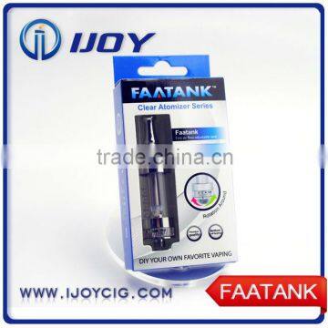 First airflow adjustable faatank atomizer with bottom coil clearomizer IJOY FAA tank clearomizer DIY vaping factory price