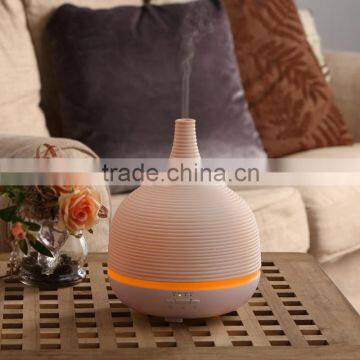 China manufacture high quality Translucent Porcelain ultrasonic essential oil diffuser,500ml capacity ceramic aroma humidifier