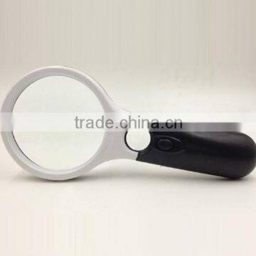 45X 3 LED Light Reading Magnifying / Handheld Magnifier / Glass Lens Jewelry photo-2