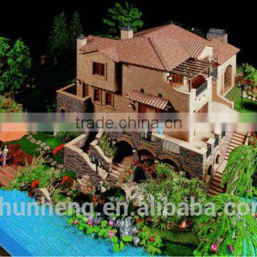 3D Architectural Models for Villa Design, Handmade Maquette building scale model