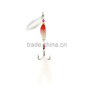 3Pcs 10g / 9.5cm Spoon Hard Fishing Lures Spinner Sequin Paillette Baits With Feather Hook Tackle photo-3