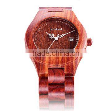 Fashion Wooden Quartz Watches Men Women Two Color Wood Strap Watches Environment-friendly Natural Wood Quartz Watch photo-2