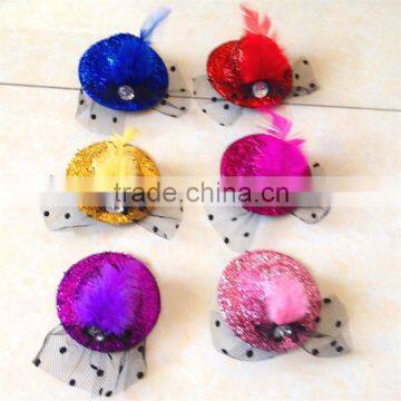 Wholesale Cheap Baby Girl Hair Decoration Mini Top Hat Clip photo-3