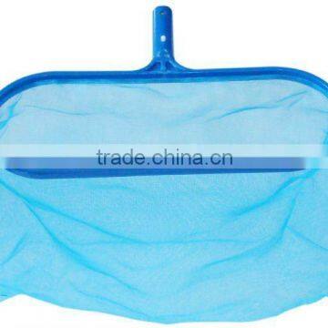 Economic Swimming Pool Plastic Leaf Rake, Deep Bag rake leaf skimmer with plastic handle P1201