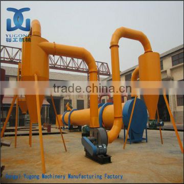 Yugong Factory Delivery rotary drum dryer /0.8 - 4.0 t/h rotary dryer price