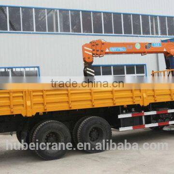 8ton crane with telescope arms, SQ8S4, hydraulic crane on truck.