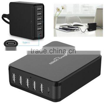 Sidiou Group PowerPort 6 35W 6-port USB Charger With 1 Type-C Charge Port Support Tablet PC and Mobile Phone Charging photo-5
