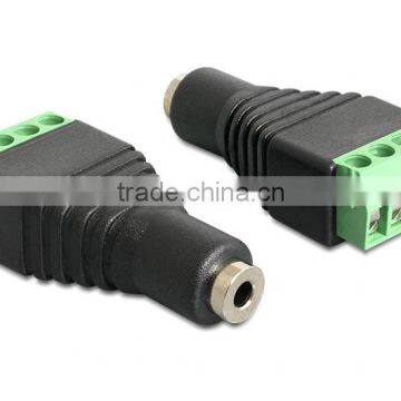3.5mm 1/8" Audio Stereo plug female to 4pin Terminal Block 3.5 Audio Plug Audio Connector Adapter
