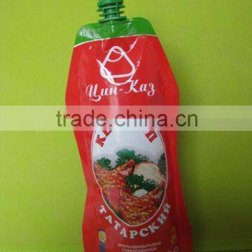 Automatic Spout Pouch Juice Water Filling/ Tomato Sauce Sugar Syrup Filling Packing Machine photo-3