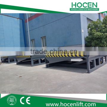 Heavy Duty Adjustable Loading Height Steel Material Electric Hydraulic Container Ramps For Truck