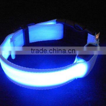 Wholesale LED Luminous Nylon Pet Dog Collar PT208