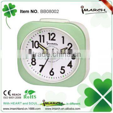 green square shape clock,shining clock,table alarm clock