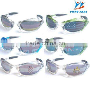 flag sun glasses with led WITH CE CERTIFICATE