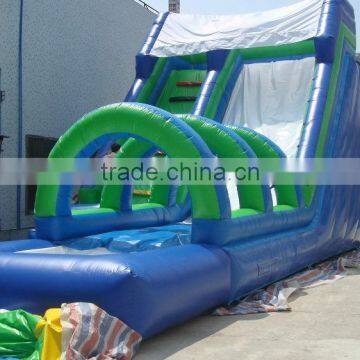 long & big inflatable used water slides for sale