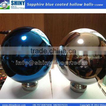 250mm stainless steel hollow sphere with blue coated