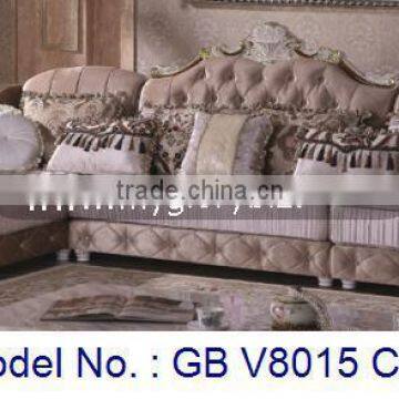 European Style Wooden Sofa Set In Royal And Luxury Design For Corner Furniture Living Room