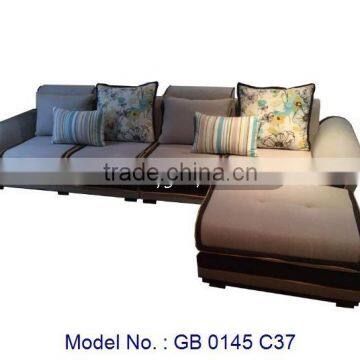 latest indoor furniture l-shape sofa, corner sofa set