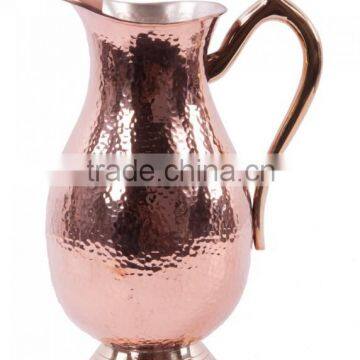 Pure Copper Hammered Water Jug