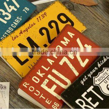 License Plate Design Kraft Paper Notebook/2016 New Design Pocket Notebook