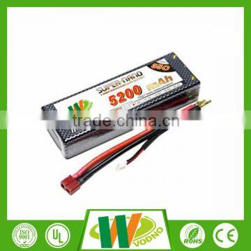 High quality 5200mah 35C 7.4V rc helicopter battery lipo battery