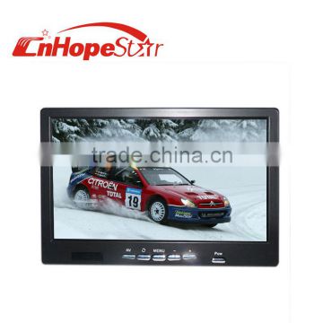 High quality remote control 16:9 7inch used car lcd monitor with av vga input