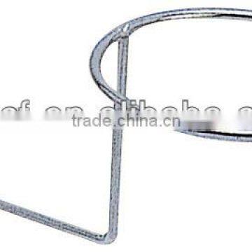 Supermarket chrome metal slatwall display hook for hanging hat