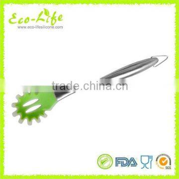 Silicone covered Nylon Spaghetti Spoon with Stainless Steel Handle, Kitchen Utensils , Cooking Tools, Kitchenware